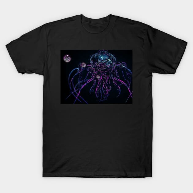 Machine Octopus T-Shirt by Pebbles Joy Designs